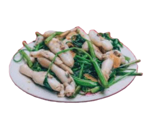 Combo: Ốc móng tay xào rau muống