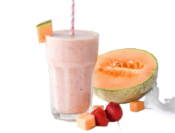 Combo sinh tố dưa lưới + dâu tây